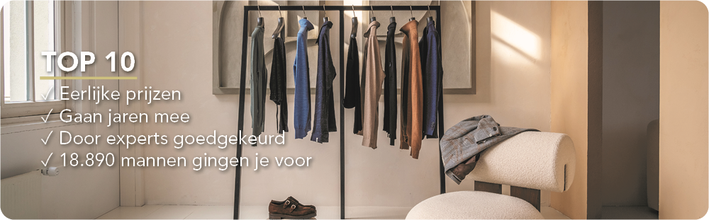 Top 10 kledingstukken voor heren