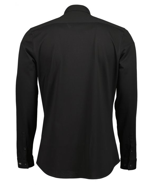 Zwart overhemd slim fit top