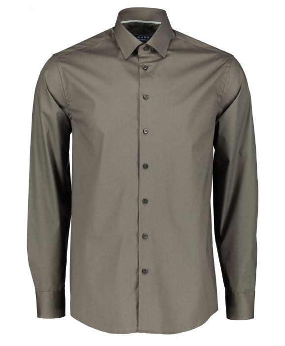 Ledub overhemd modern fit groen Herenkleding