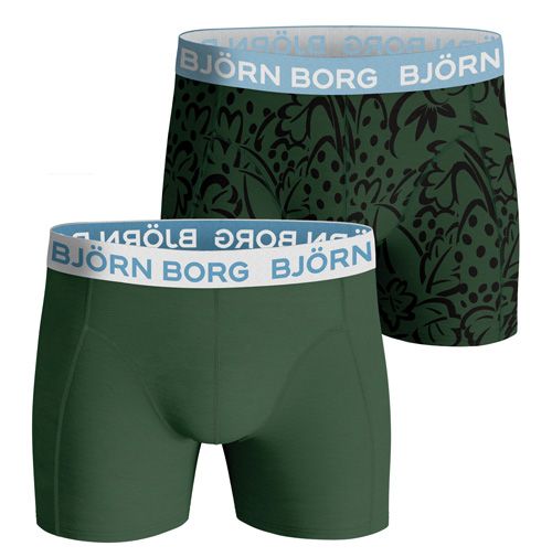 Beraadslagen Duplicaat Inleg Björn Borg boxers 2-pack - groen | Herenkleding