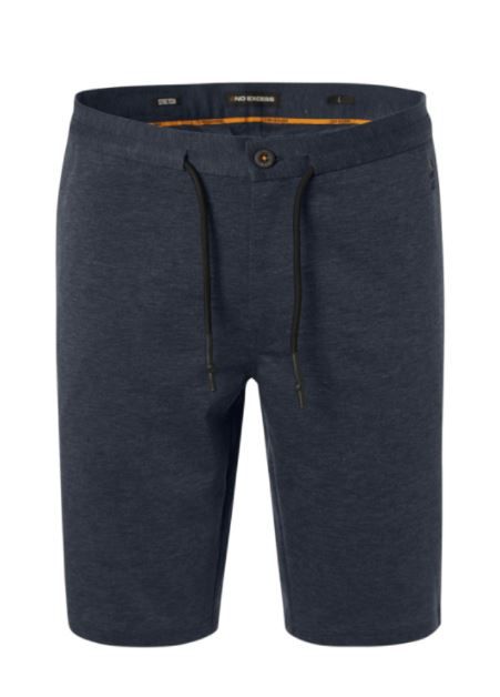 No Excess short modern fit blauw Herenkleding