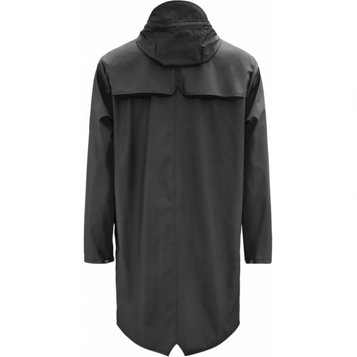Rains regenjas slim fit zwart Herenkleding