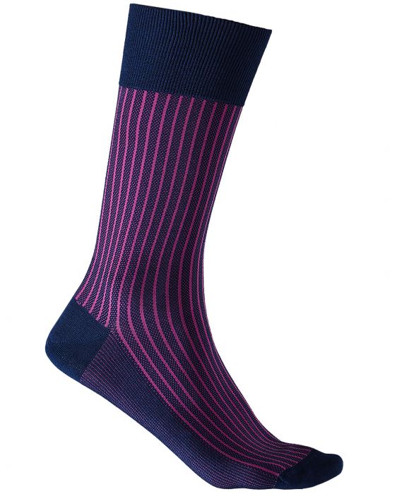 sale Falke sokken stripes - fuchsia | Herenkleding