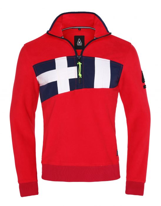 Panorama Iedereen vacht Gaastra pullover - modern fit - rood | Herenkleding