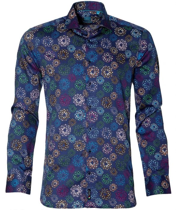 British indigo overhemd deals