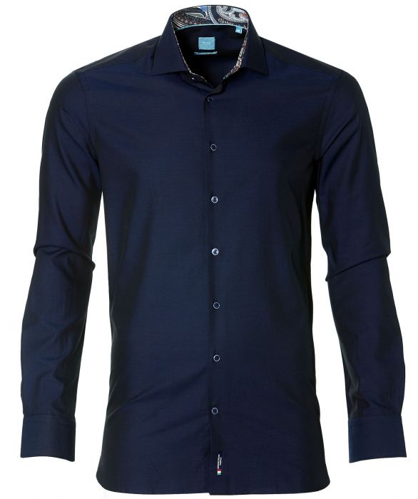 British indigo overhemd deals