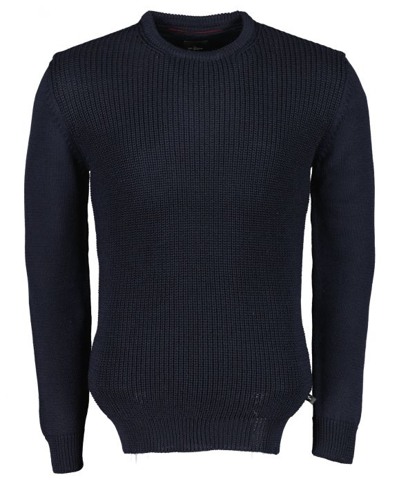 Jac Hensen pullover extra lang blauw L