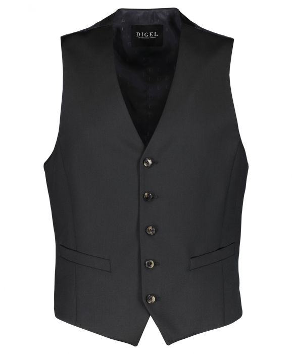 Digel gilet Mix Match zwart 652