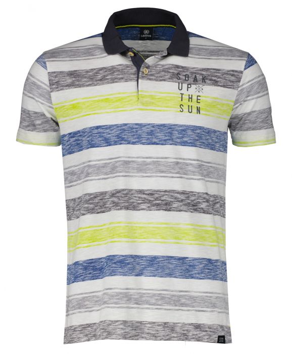 Lerros polo - modern fit - blauw | Herenkleding