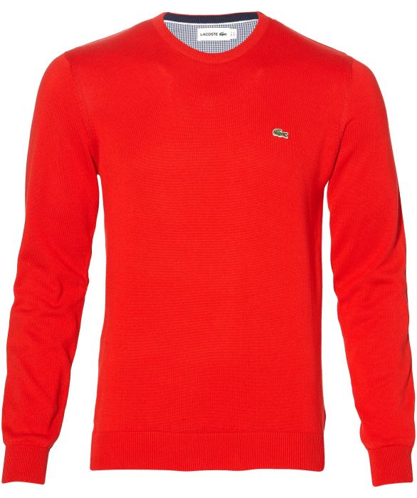 Snavs Positiv grænseflade sale - Lacoste pullover - modern fit - rood | Herenkleding