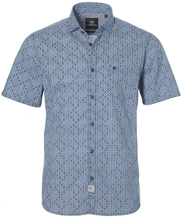 laser Lichaam gangpad sale - Lerros overhemd - modern fit - blauw | Herenkleding