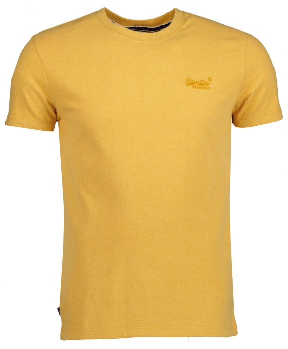voorstel Crack pot voordeel Superdry t-shirt - slim fit - geel | Herenkleding