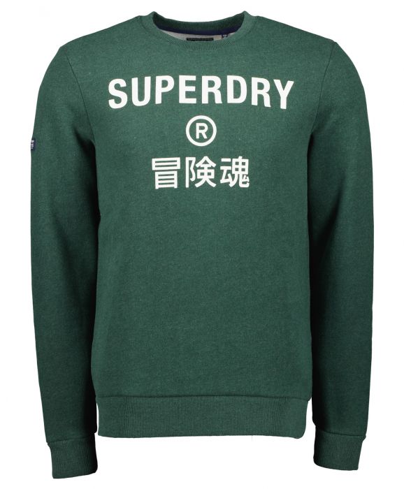 Superdry sweater - slim fit - groen Herenkleding