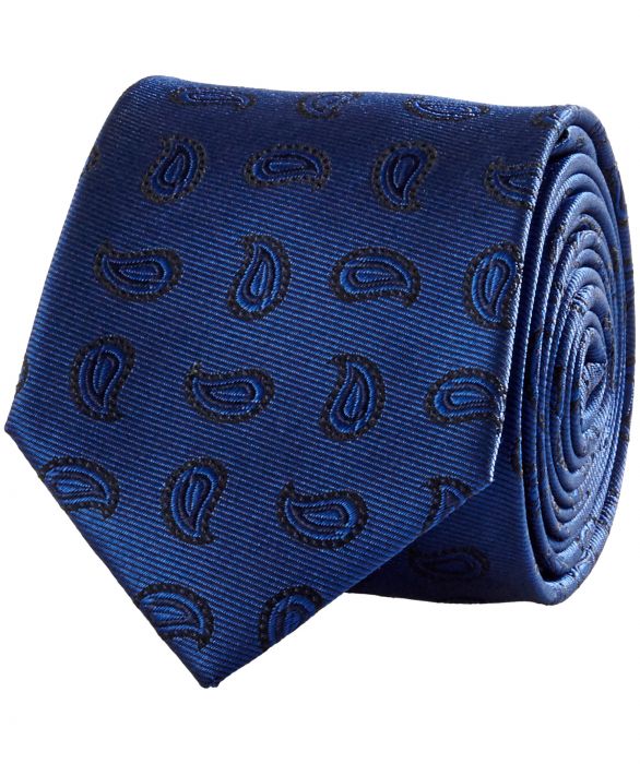 ontgrendelen Proportioneel Boren Jac Hensen stropdas - blauw - paisley | Herenkleding
