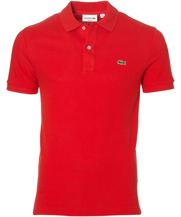 Netjes Moment Blazen Lacoste polo - slim fit - rood | Herenkleding