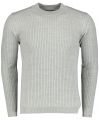 Hensen pullover - slim fit - grijs