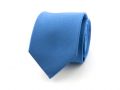 Zijden stropdas - middenblauw