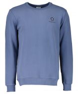 Knowledge Cotton sweater - modern fit - blauw