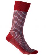 Falke sokken - Oxford stripes - rood