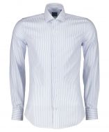 Nils overhemd - body fit - blauw