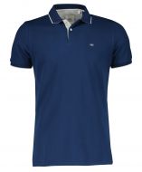 Hensen polo - extra lang - blauw