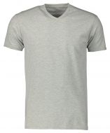 sale - Nils T-shirt v-hals - slim fit - grijs