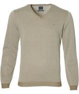 sale - Nils pullover v-hals - slim fit - beige 