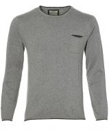 sale - Hensen pullover - slim fit- grijs