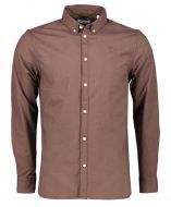 Knowdlegde Cotton overhemd - slim fit - bruin