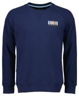 Colours & Sons sweater - modern fit - blauw
