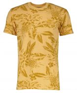 Superdry T-shirt - slim fit - geel