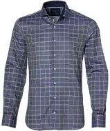 sale - Nils overhemd - body fit - blauw 