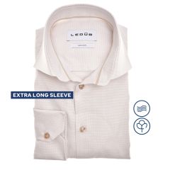 Ledub Business overhemd - Extra Lang - Beige