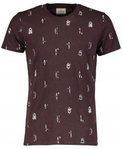 Hensen t-shirt - slim fit - bruin