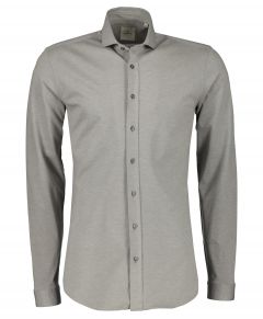 Hensen overhemd - body fit - grijs