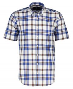 Jac Hensen overhemd - modern fit - blauw /wit