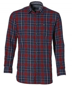 sale - J.T. Ascott overhemd - regular fit - rood
