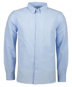 Knowdlegde Cotton overhemd - slim fit - blauw