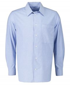 Knowledge Cotton overhemd - slim fit - blauw