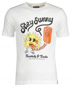Scotch & Soda t-shirt - slim fit - wit