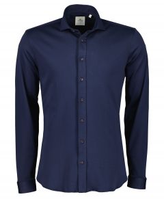 Hensen overhemd - body fit - blauw