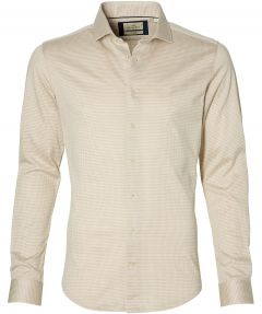 Hensen overhemd - body fit - beige