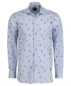 Jac Hensen overhemd - extra lang - lichtblauw