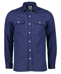 Hensen overhemd - slim fit - blauw