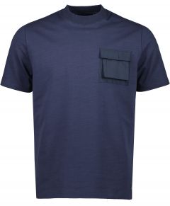 Hensen T-shirt - extra lang - blauw