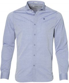 sale - Dstrezzed overhemd - slim fit - blauw