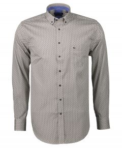 Giordano overhemd - modern fit - bruin