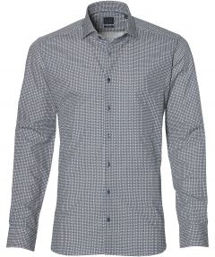 sale - Nils overhemd - body fit - donkerblauw