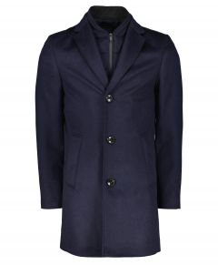 Nils winterjas - slim fit - blauw