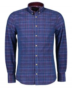 Colours & Sons overhemd - modern fit - blauw